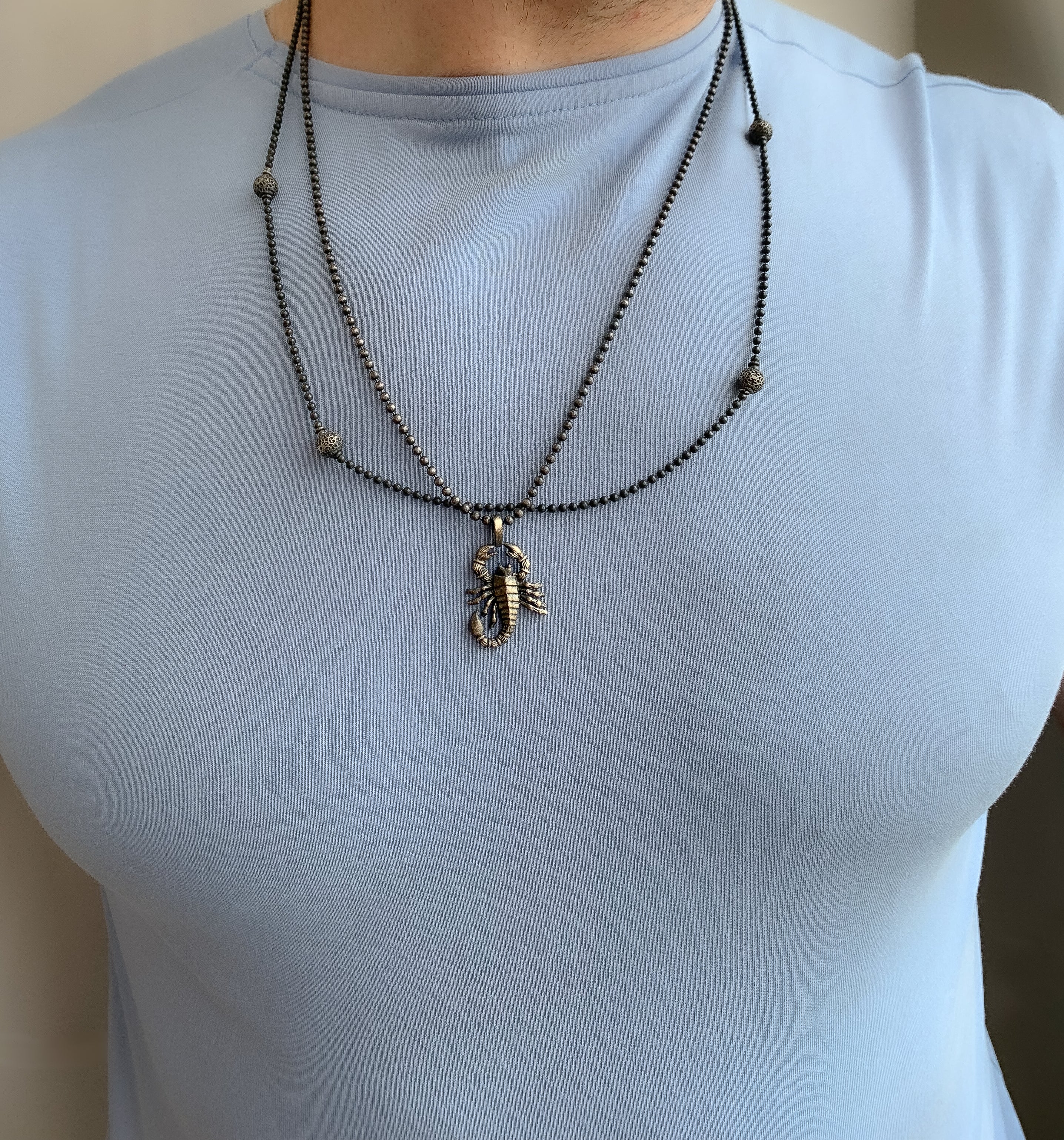 925K Sterling Silver Intricately Detailed Scorpion Necklace | Perfect Gift for Zodiac Scorpio Lovers