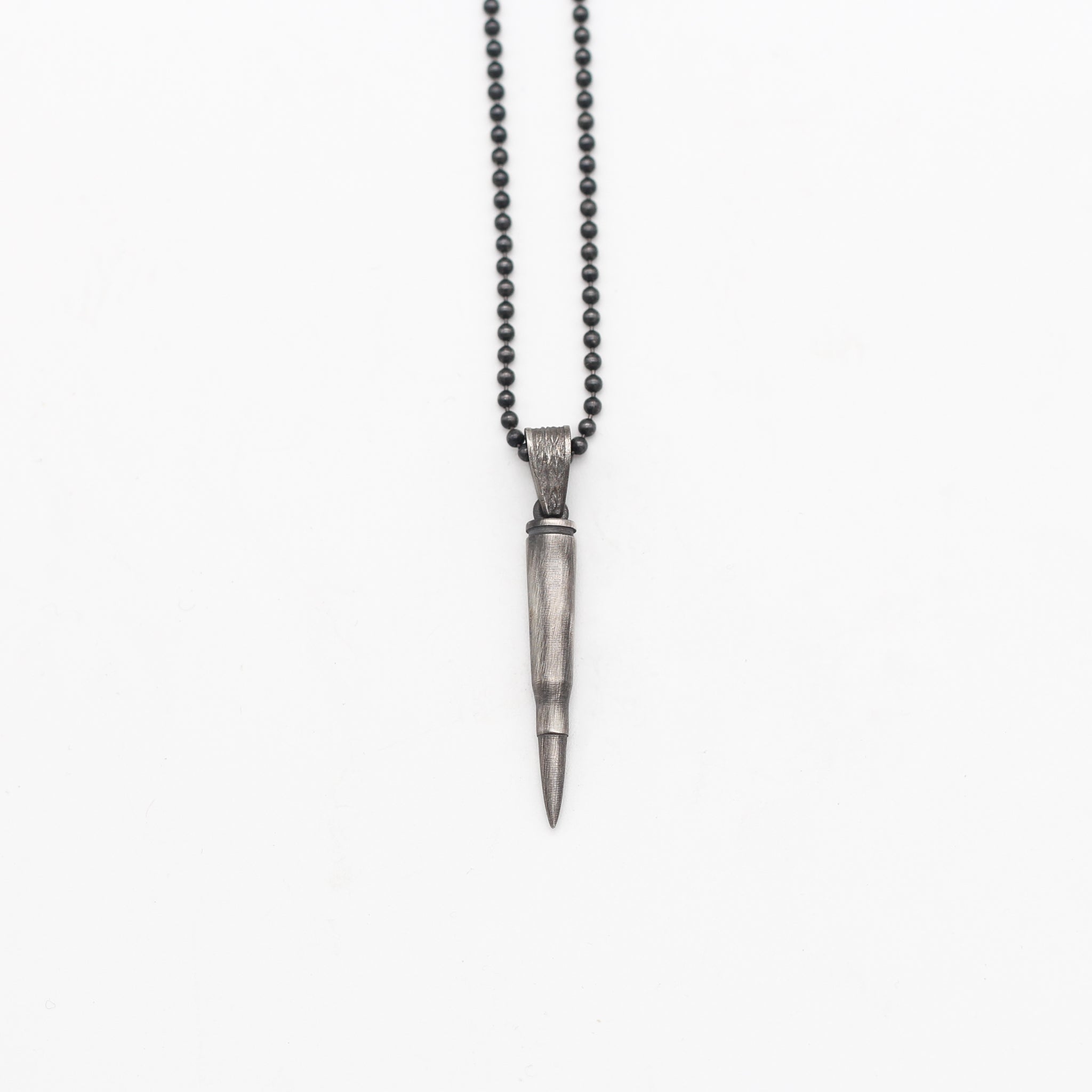 Unique Bullet Necklace in 925K Sterling Silver | Handcrafted Soldier Jewelry Gift for Men